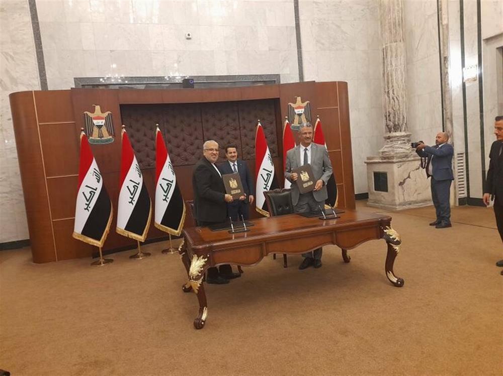 ایران و عراق برای همکاری در پروژه‌های نفت، گاز و پتروشیمی تفاهم‌نامه همکاری امضا کردند