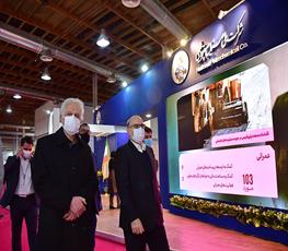 بازدیدبهزاد محمدی معاون وزیر نفت و مدیر عامل شرکت ملی صنایع پتروشیمی از سالن 14 و 15 بیست و پنجمین نمایشگاه بین المللی صنعت نفت 5