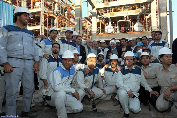 بازدید رئیس جمهور از پتروشیمی لرستان 16