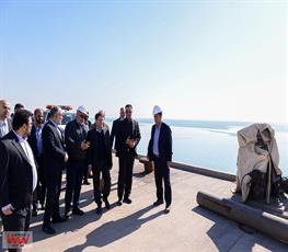 بازدید حسن عباس زاده معاون وزیر نفت و مدیرعامل شرکت ملی صنایع پتروشیمی از اسکله های شرکت پایانه ها و مخازن منطقه ویژه اقتصادی پتروشیمی ماهشهر 8