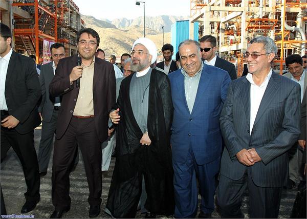 بازدید رئیس جمهور از پتروشیمی لرستان 5