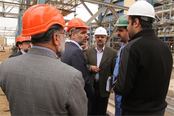 بازدید مدیرعامل شرکت ملی صنایع پتروشیمی از طرح های پتروشیمی منطقه ماهشهر 8