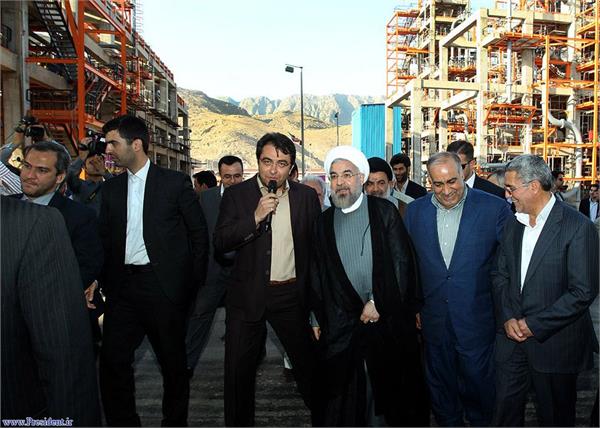 بازدید رئیس جمهور از پتروشیمی لرستان 3