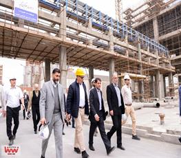 بازدید مدیرعامل شرکت ملی صنایع پتروشیمی از روند ساخت و پیشرفت طرح های توسعه ای الفین کنگان، سروش مهستان، نگین مهستان و پلیمر کنگان 5