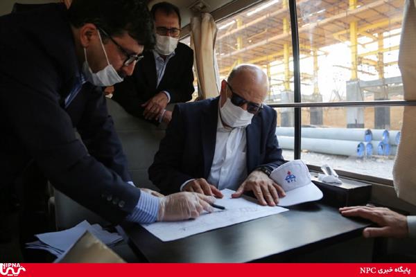 بازدید مدیر عامل شرکت ملی صنایع پتروشیمی از چند طرح جهش دوم صنعت پتروشیمی 6