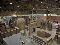 ایران پلاست نهم جان می گیرد / دومین روز غرفه سازی نمایشگاه ایران پلاست 1