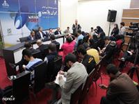 نشست خبری مهندس بیات، مدیرعامل شرکت ملی صنایع پتروشیمی در حاشیه نمایشگاه ایران پلاست 10