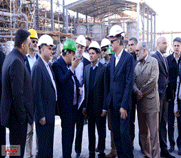بازدید حسن عباس زاده معاون وزیر نفت و مدیرعامل شرکت ملی صنایع پتروشیمی از طرح پتروشیمی سلمان فارسی 5