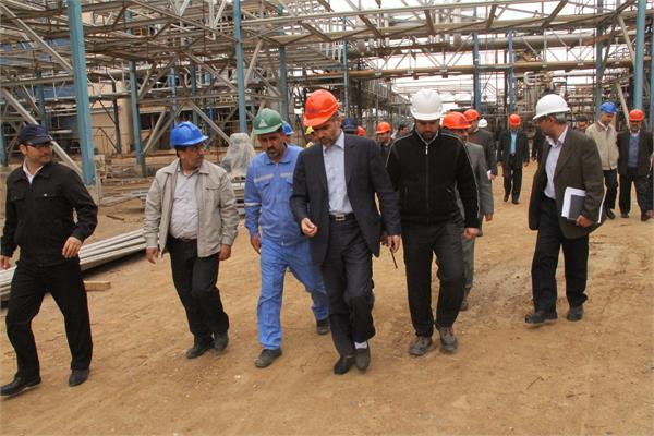 بازدید مدیرعامل شرکت ملی صنایع پتروشیمی از طرح های پتروشیمی منطقه ماهشهر 3