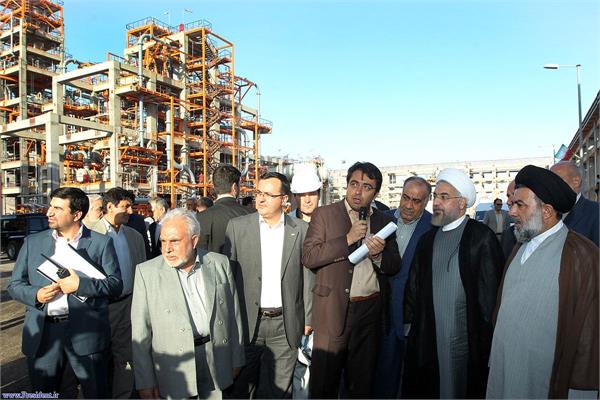 بازدید رئیس جمهور از پتروشیمی لرستان 8
