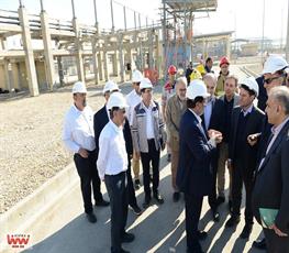 بازدید حسن عباس زاده معاون وزیر نفت و مدیرعامل شرکت ملی صنایع پتروشیمی از طرح اتیلن اکساید پتروشیمی مارون 12