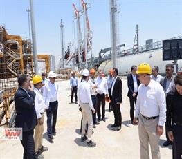 بازدید معاون وزیر نفت و مدیرعامل شرکت ملی صنایع پتروشیمی از واحد بازیابی اتان پتروپالایش کنگان 4