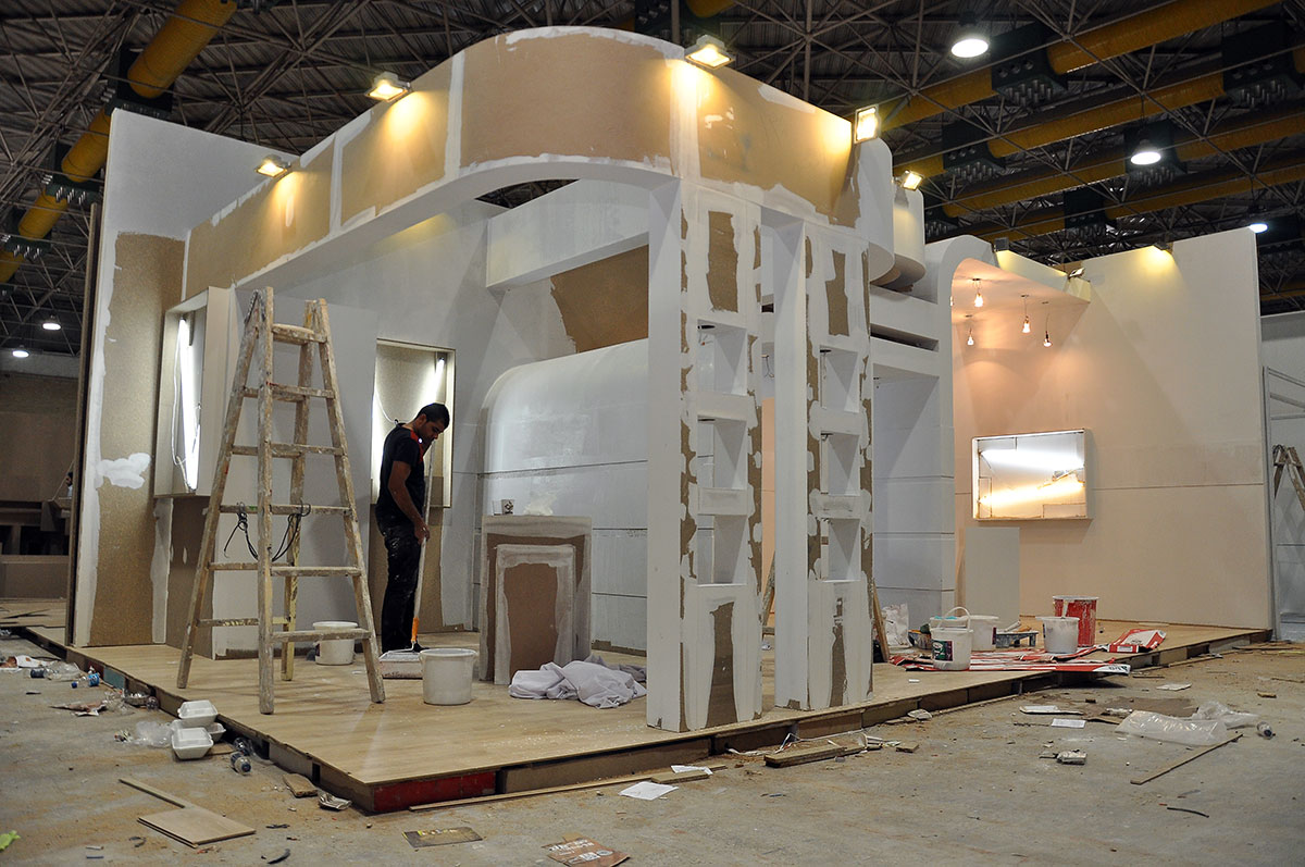 ایران پلاست نهم جان می گیرد / دومین روز غرفه سازی نمایشگاه ایران پلاست 3