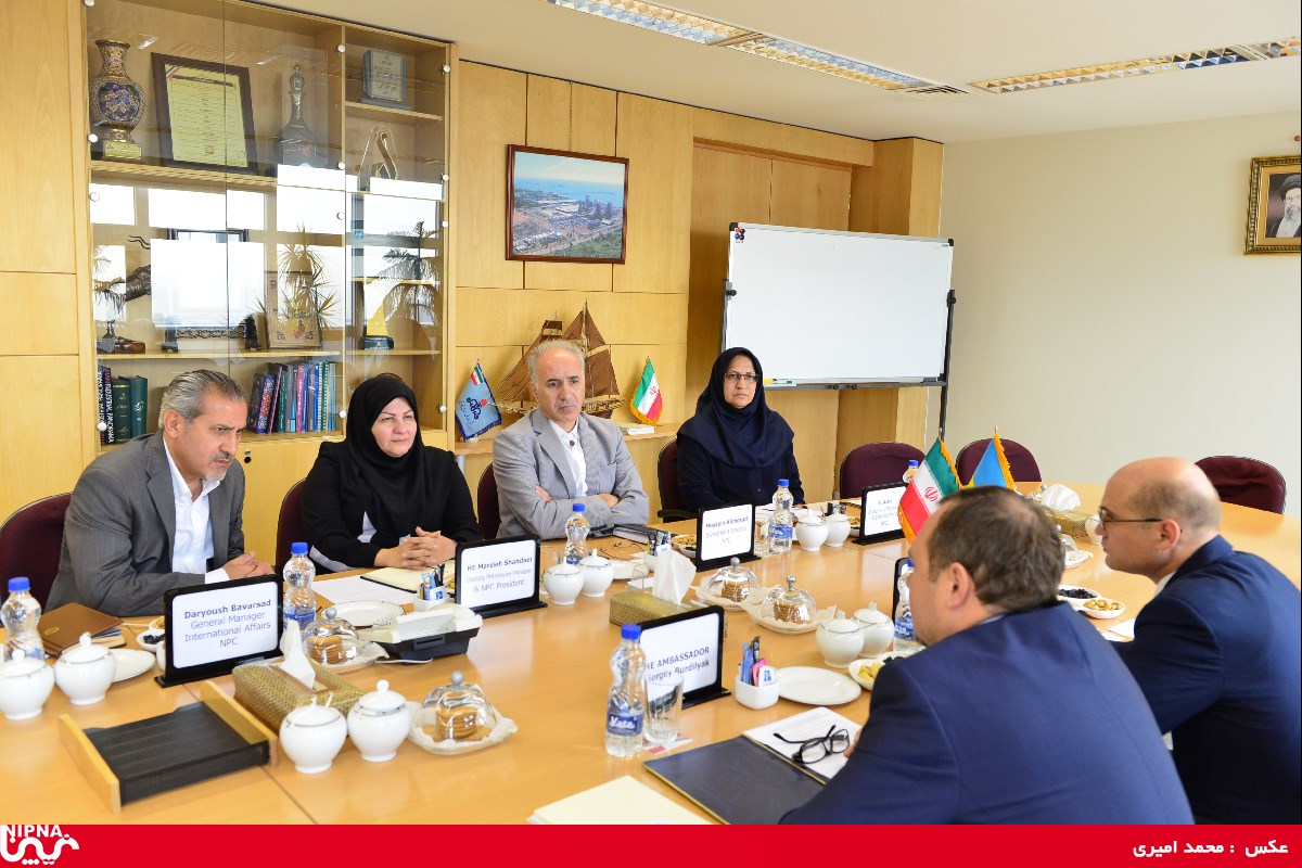 دیدار سفیر اوکراین با معاون وزیر نفت و مدیرعامل شرکت ملی صنایع پتروشیمی 96/5/23 10