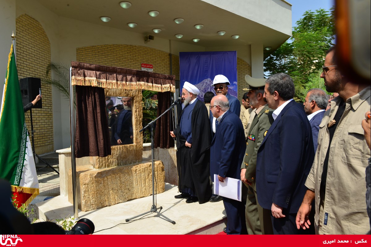 آئین افتتاحیه پتروشیمی مرجان، فاز 3 پتروشیمی پردیس، نیروگاه تولید برق و بخار پتروشیمی دماوند و امضاء قرارداد جمع آوری گازهای مشعل عسلویه 97/6/13 19