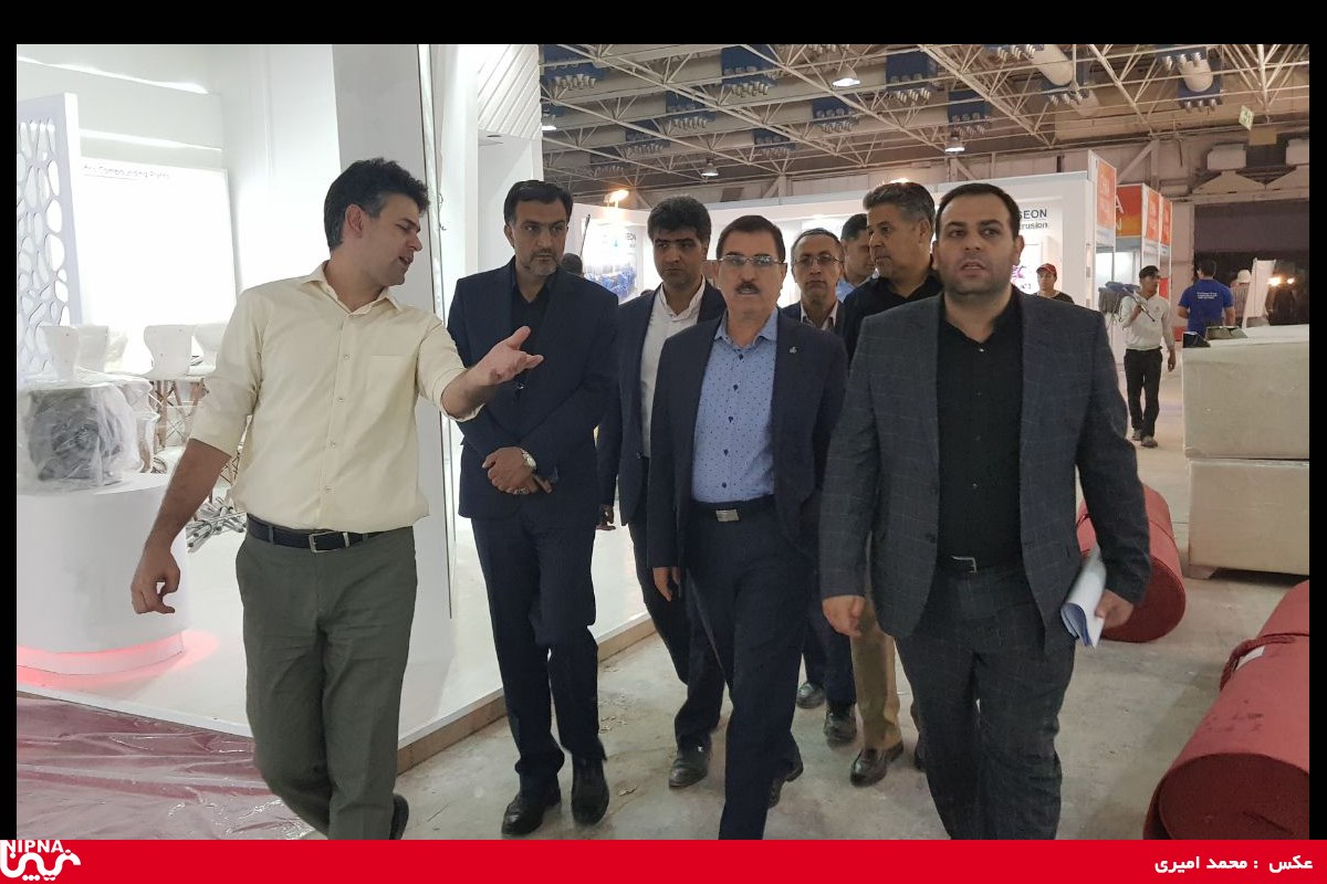 بازدید دکتر نوروز زاده از روند پیشرفت برپایی دوازدهمین نمایشگاه بین المللی ایران پلاست 97/7/1 4