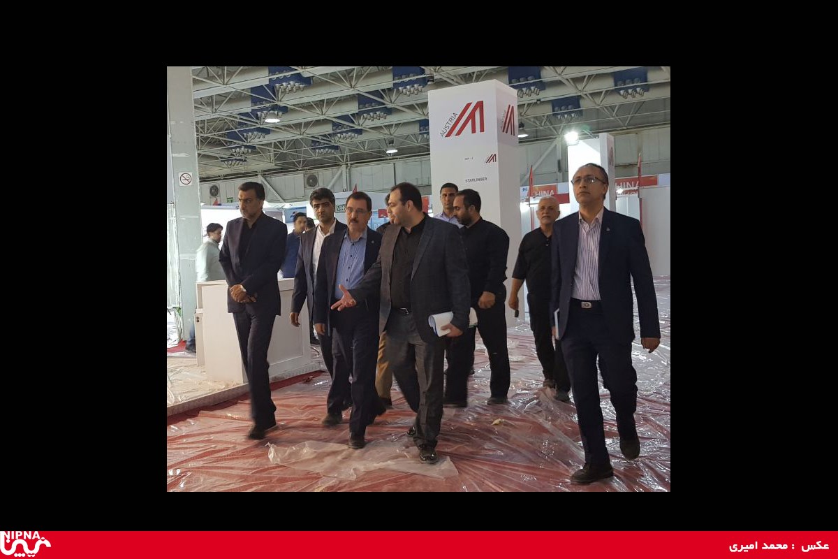 بازدید دکتر نوروز زاده از روند پیشرفت برپایی دوازدهمین نمایشگاه بین المللی ایران پلاست 97/7/1 5