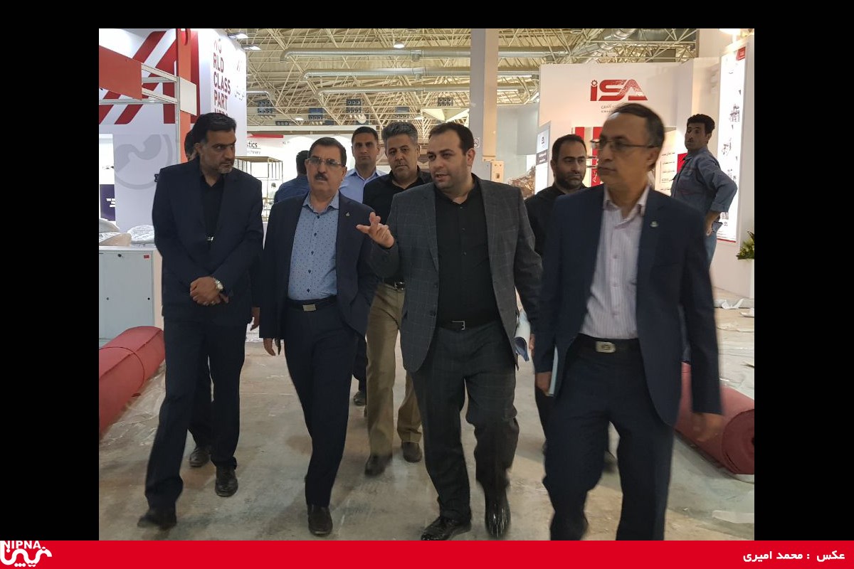بازدید دکتر نوروز زاده از روند پیشرفت برپایی دوازدهمین نمایشگاه بین المللی ایران پلاست 97/7/1 6