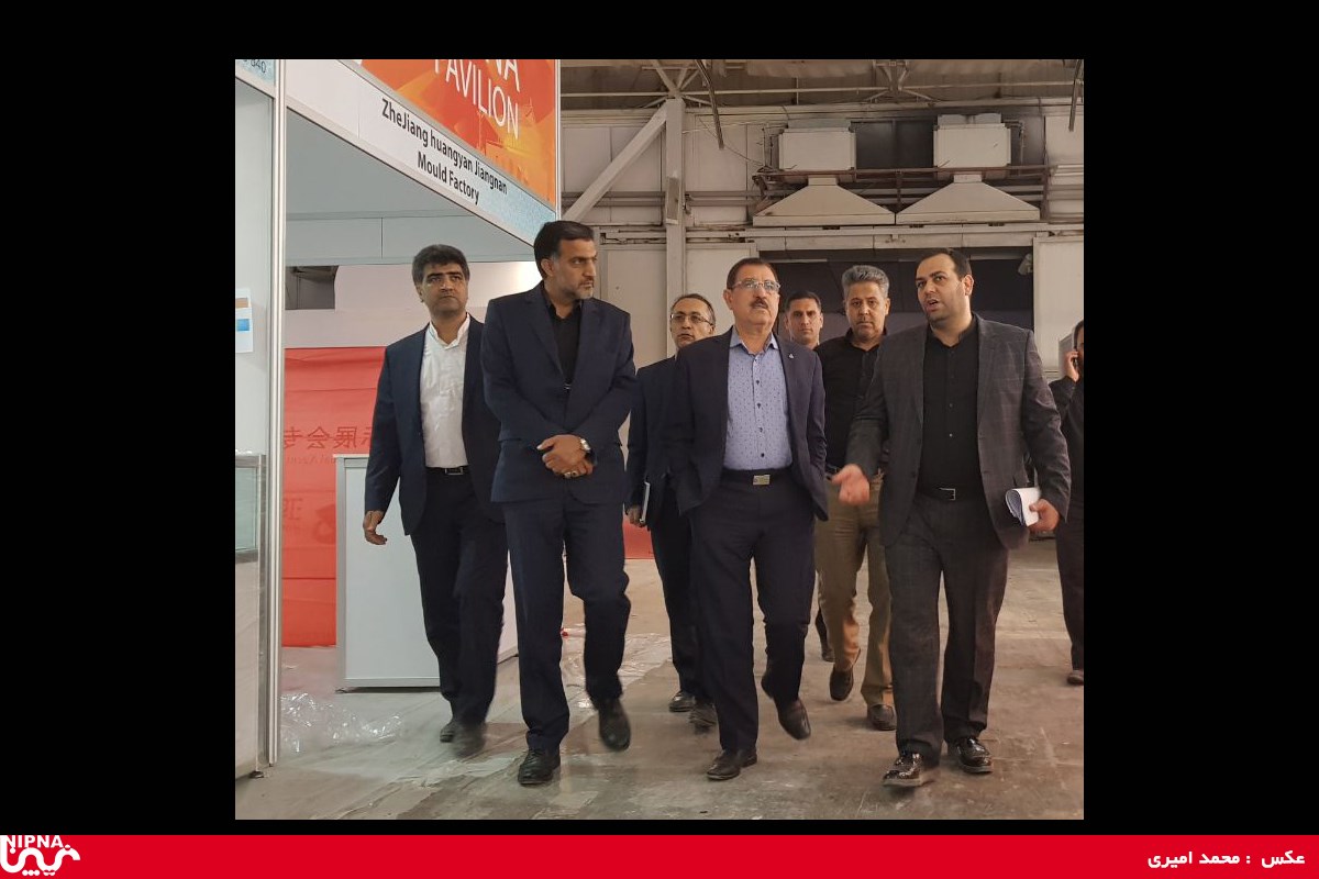 بازدید دکتر نوروز زاده از روند پیشرفت برپایی دوازدهمین نمایشگاه بین المللی ایران پلاست 97/7/1 7