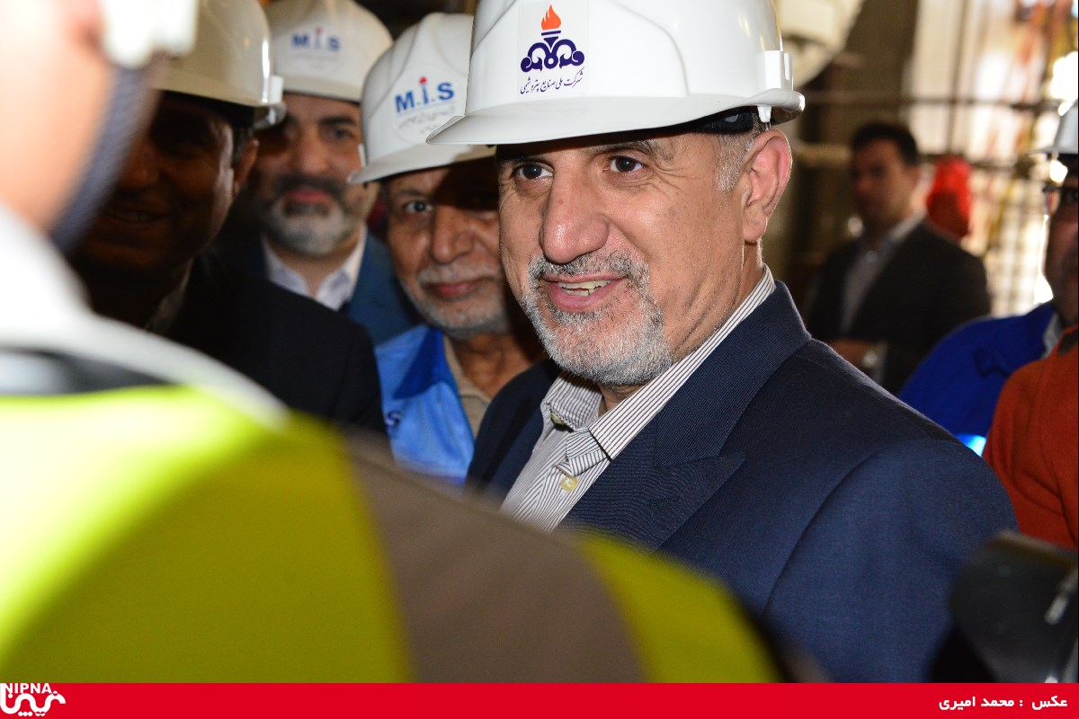 بازدید معاون وزیر نفت  و مدیرعامل شرکت ملی صنایع پتروشیمی از طرح پتروشیمی مسجد سلیمان -97/11/24 10