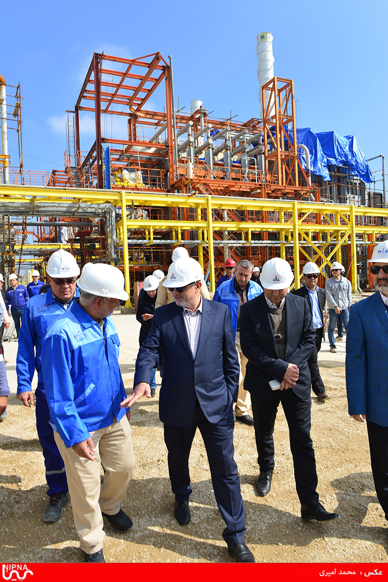 بازدید معاون وزیر نفت  و مدیرعامل شرکت ملی صنایع پتروشیمی از طرح پتروشیمی مسجد سلیمان -97/11/24 15