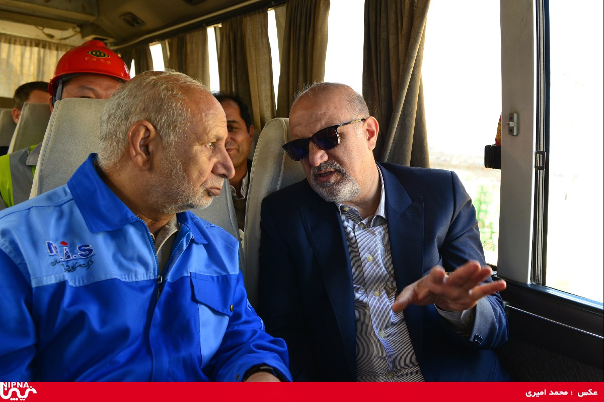 بازدید معاون وزیر نفت  و مدیرعامل شرکت ملی صنایع پتروشیمی از طرح پتروشیمی مسجد سلیمان -97/11/24 17