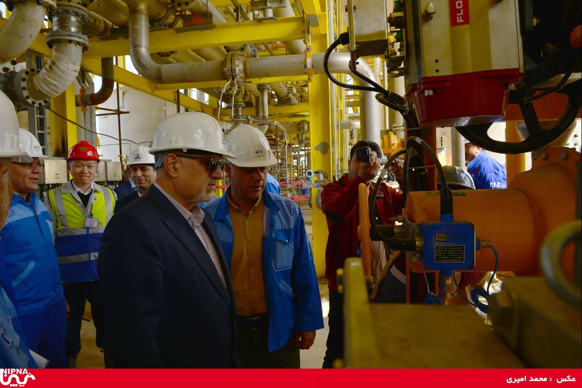 بازدید معاون وزیر نفت  و مدیرعامل شرکت ملی صنایع پتروشیمی از طرح پتروشیمی مسجد سلیمان -97/11/24 19