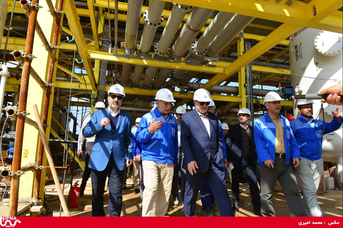 بازدید معاون وزیر نفت  و مدیرعامل شرکت ملی صنایع پتروشیمی از طرح پتروشیمی مسجد سلیمان -97/11/24 20