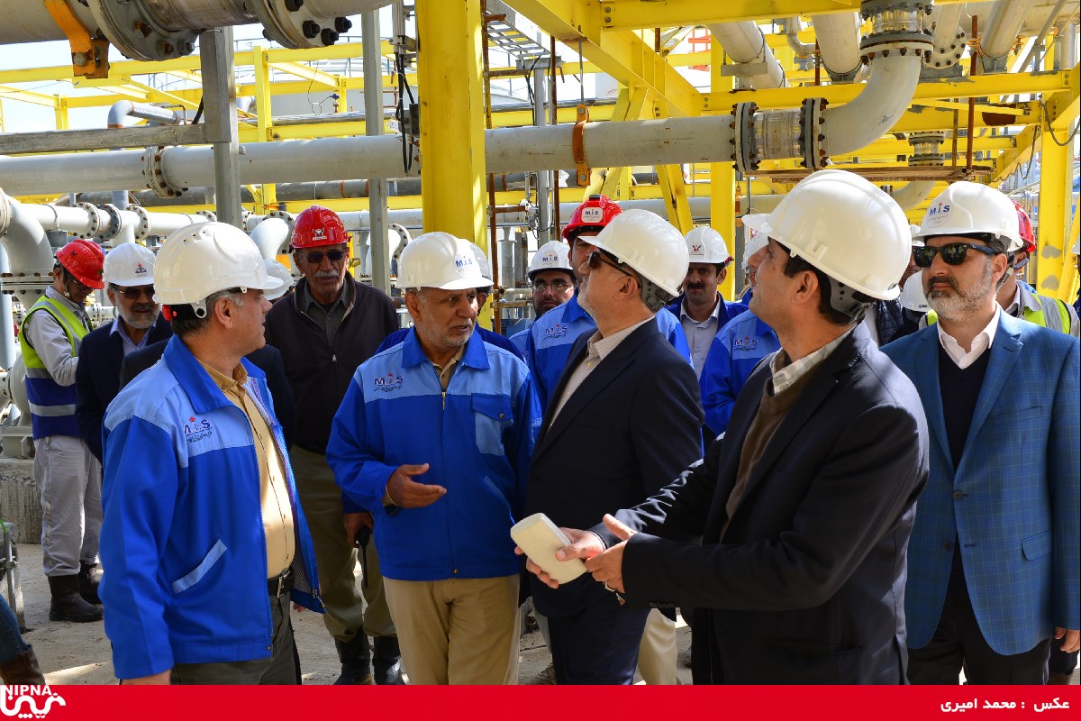 بازدید معاون وزیر نفت  و مدیرعامل شرکت ملی صنایع پتروشیمی از طرح پتروشیمی مسجد سلیمان -97/11/24 23