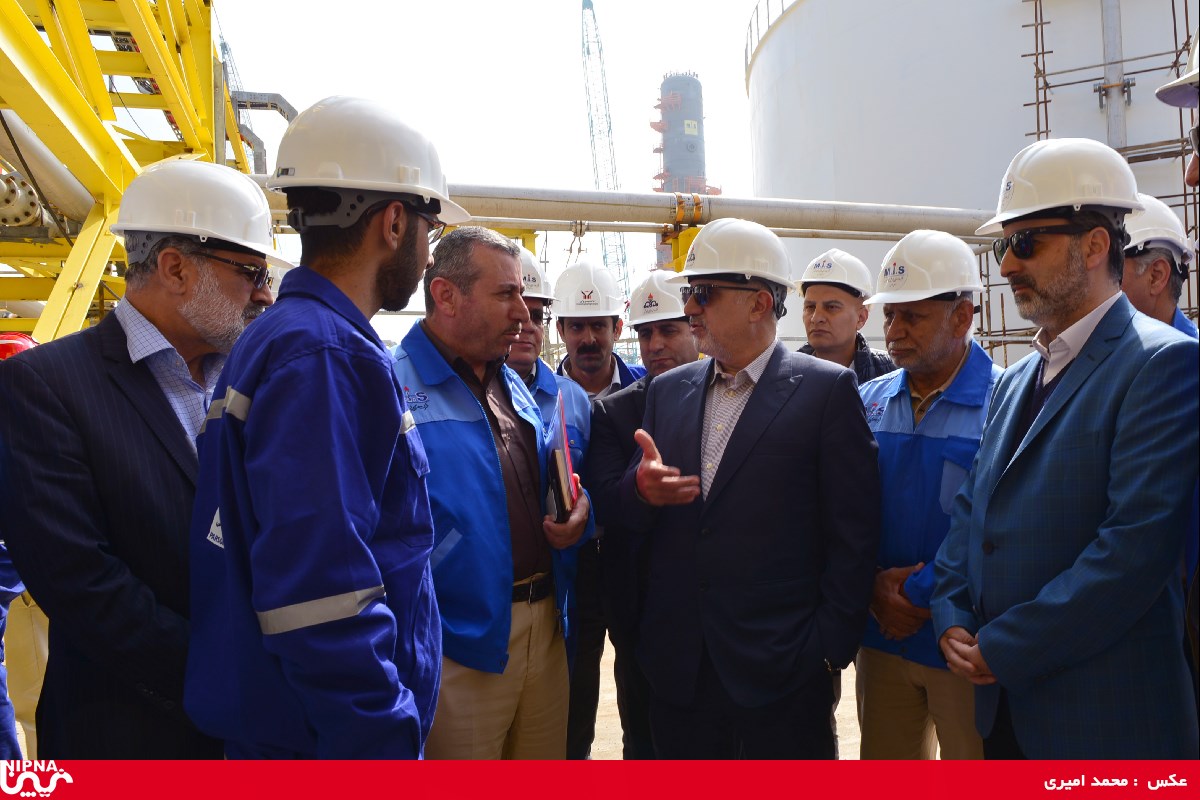 بازدید معاون وزیر نفت  و مدیرعامل شرکت ملی صنایع پتروشیمی از طرح پتروشیمی مسجد سلیمان -97/11/24 24
