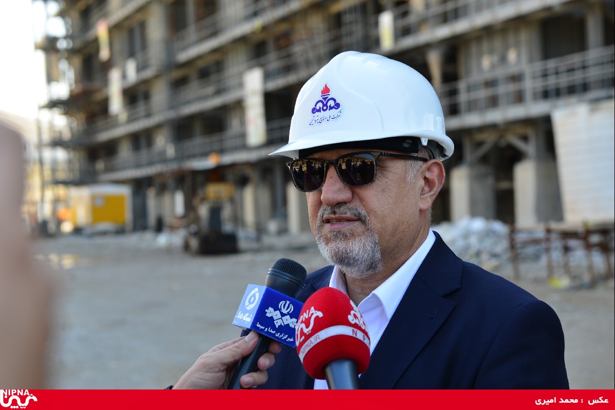 بازدید معاون وزیر نفت و مدیرعامل شرکت ملی صنایع پتروشیمی از  روند  پیشرفت طرح پتروشیمی گچساران - 97/12/13 9