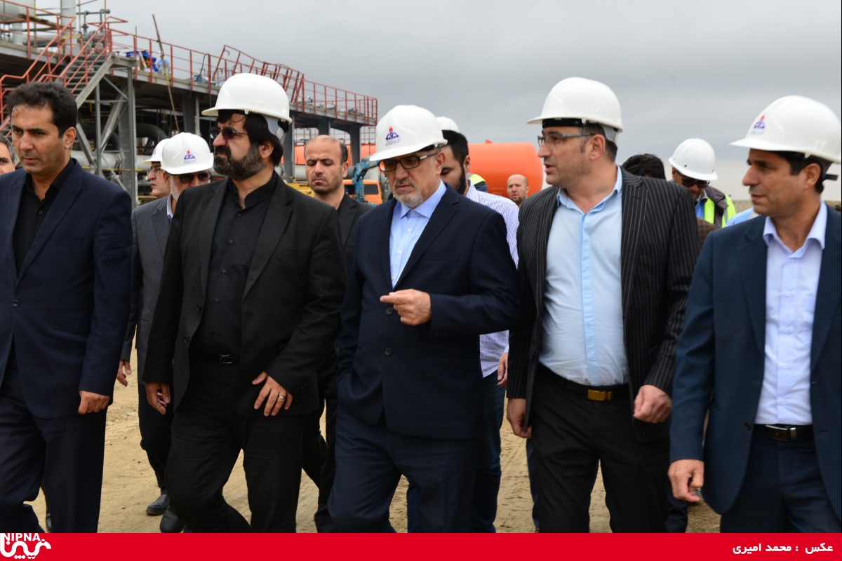 بازدید معاون وزیر نفت به همراه استاندار اردبیل از طرح پتروشیمی آرتا انرژی – 98/6/13 14