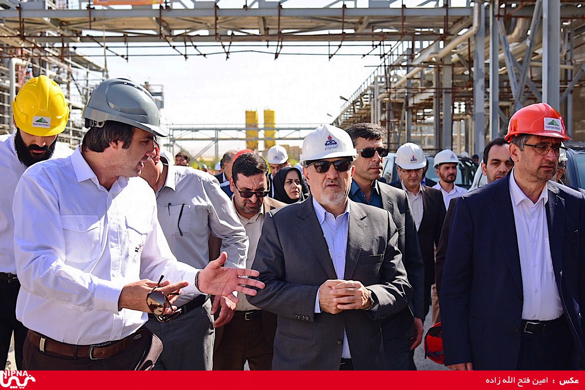 بازدید مدیر عامل شرکت ملی صنایع پتروشیمی از طرح پتروشیمی هگمتانه همدان 6