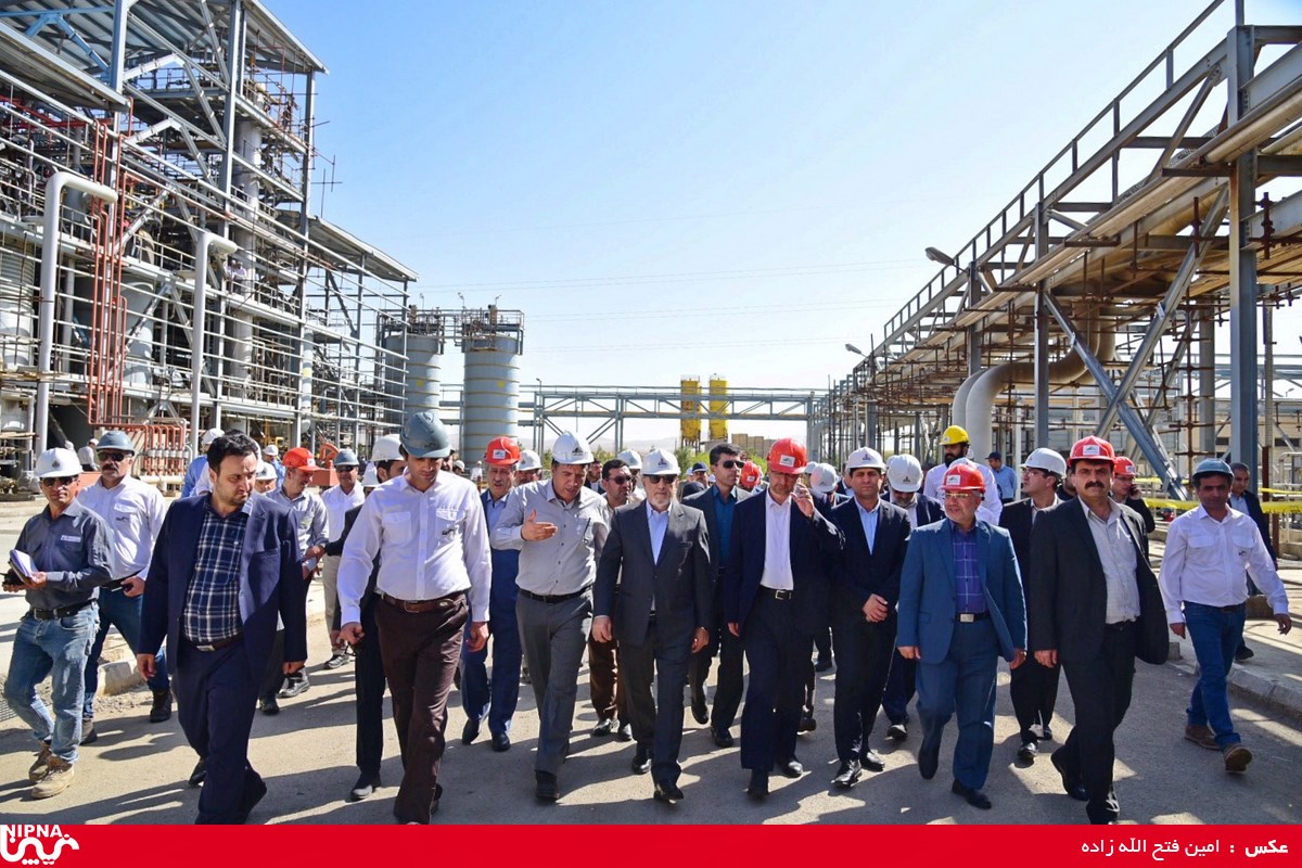 بازدید مدیر عامل شرکت ملی صنایع پتروشیمی از طرح پتروشیمی هگمتانه همدان 7