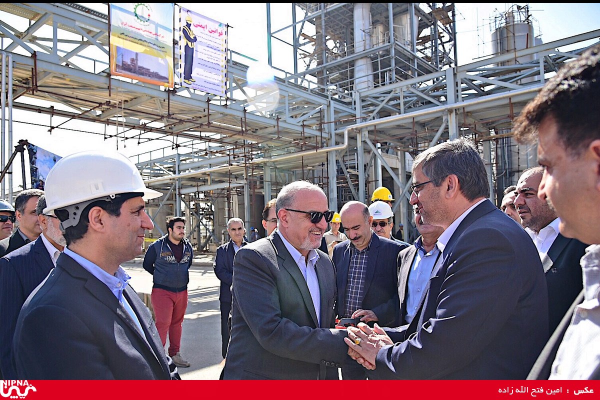 بازدید مدیر عامل شرکت ملی صنایع پتروشیمی از طرح پتروشیمی هگمتانه همدان 11