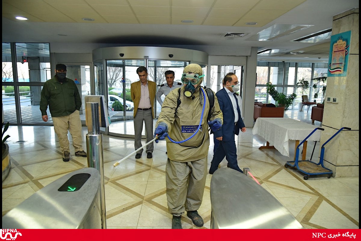 ضدعفونی وگندزدایی ساختمان شرکت ملی صنایع پتروشیمی 10