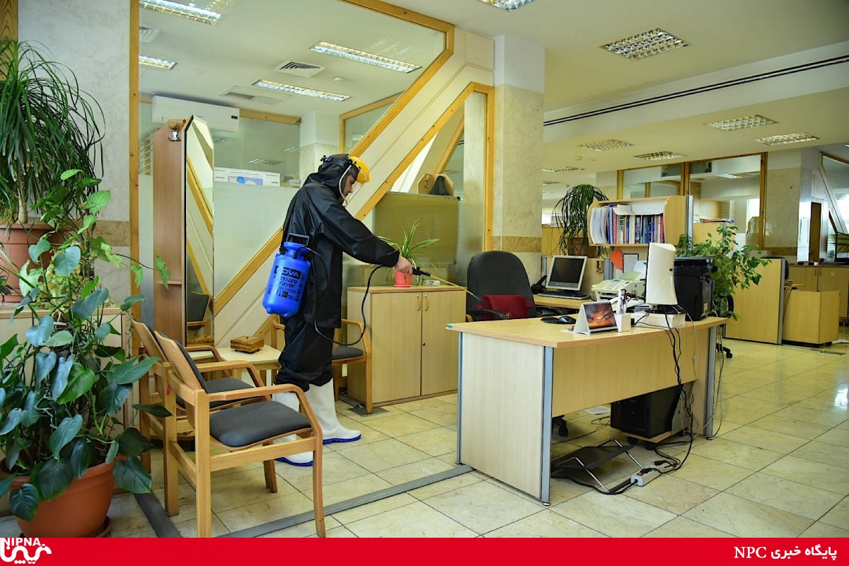 ضدعفونی وگندزدایی ساختمان شرکت ملی صنایع پتروشیمی 36