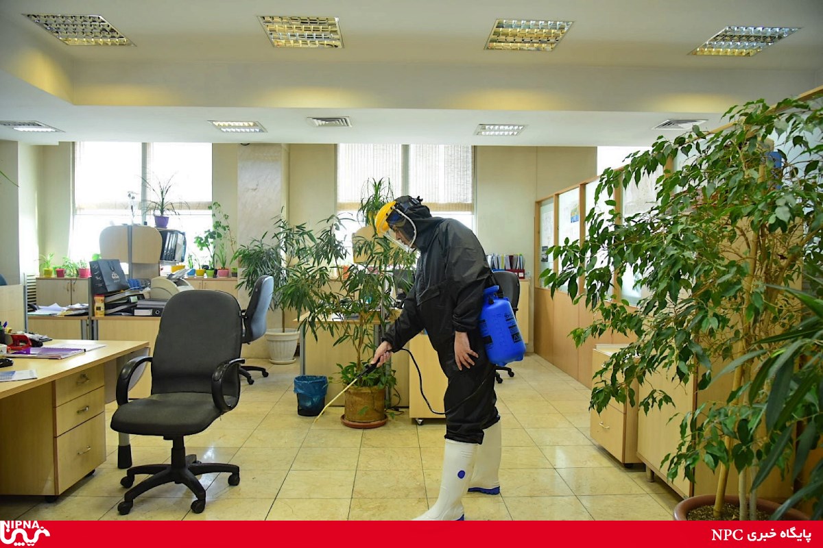 ضدعفونی وگندزدایی ساختمان شرکت ملی صنایع پتروشیمی 38