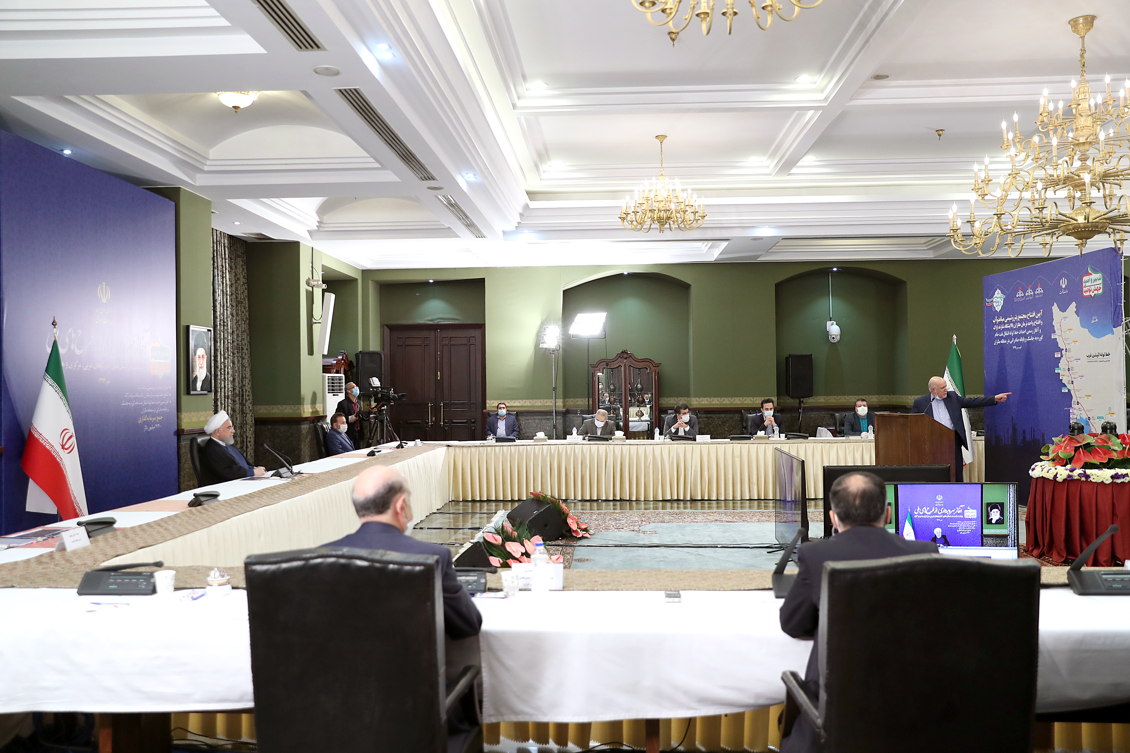 مراسم افتتاح پتروشیمی میاندوآب با دستور رئیس جمهوری