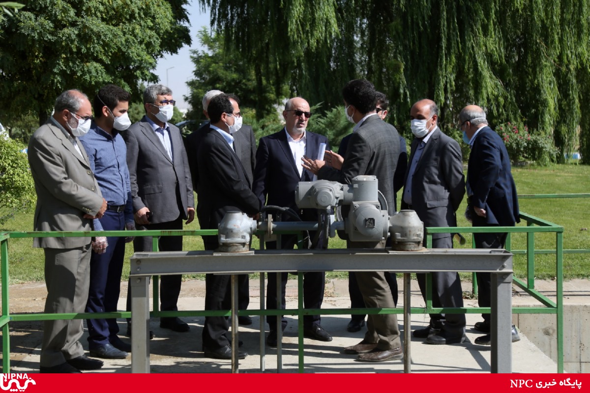 بازدید معاون وزیر نفت در امور پتروشیمی از طرح پتروشیمی هگمتانه و تصفیه خانه همدان   3