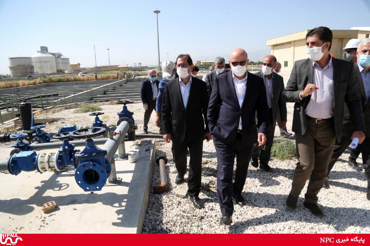 بازدید معاون وزیر نفت در امور پتروشیمی از طرح پتروشیمی هگمتانه و تصفیه خانه همدان   8