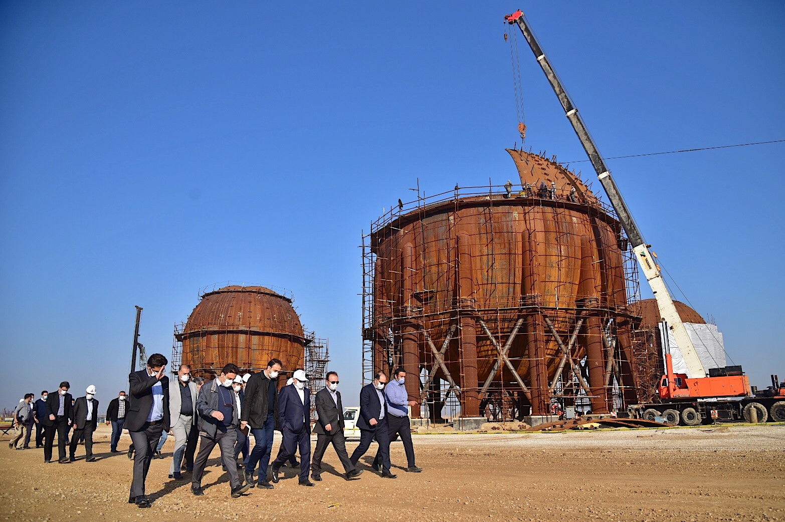 بازدید مهندس محمدی از طرح های  پتروشیمی 11