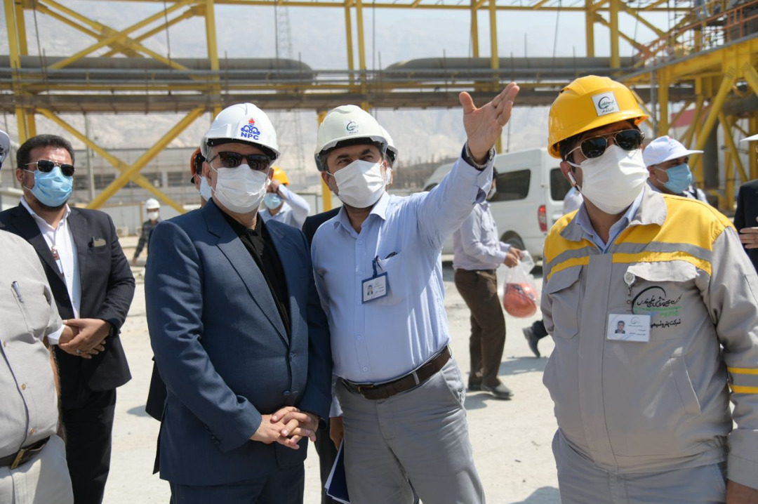 بازدید میدانی معاون وزیر نفت و مدیر عامل شرکت ملی صنایع پتروشیمی از طرحهای پتروشیمی مستقر در منطقه عسلویه و دیر/شهریور1400 3