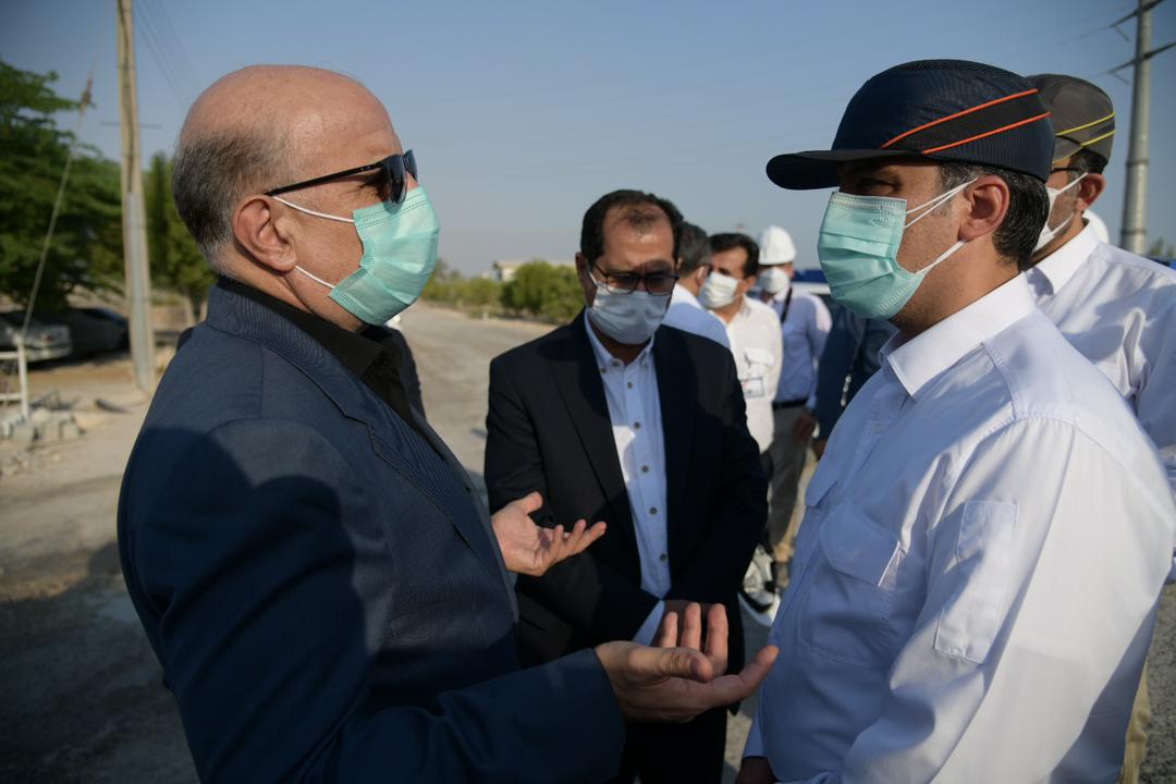 بازدید میدانی معاون وزیر نفت و مدیر عامل شرکت ملی صنایع پتروشیمی از طرحهای پتروشیمی مستقر در منطقه عسلویه و دیر/شهریور1400 10