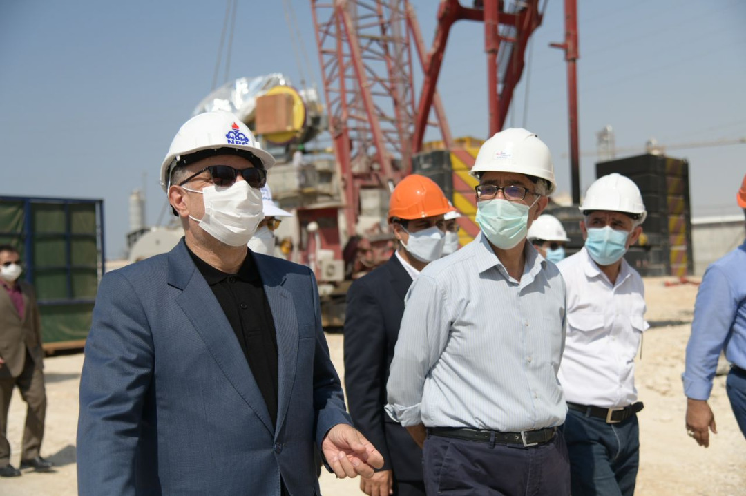 بازدید میدانی معاون وزیر نفت و مدیر عامل شرکت ملی صنایع پتروشیمی از طرحهای پتروشیمی مستقر در منطقه عسلویه و دیر/شهریور1400 11