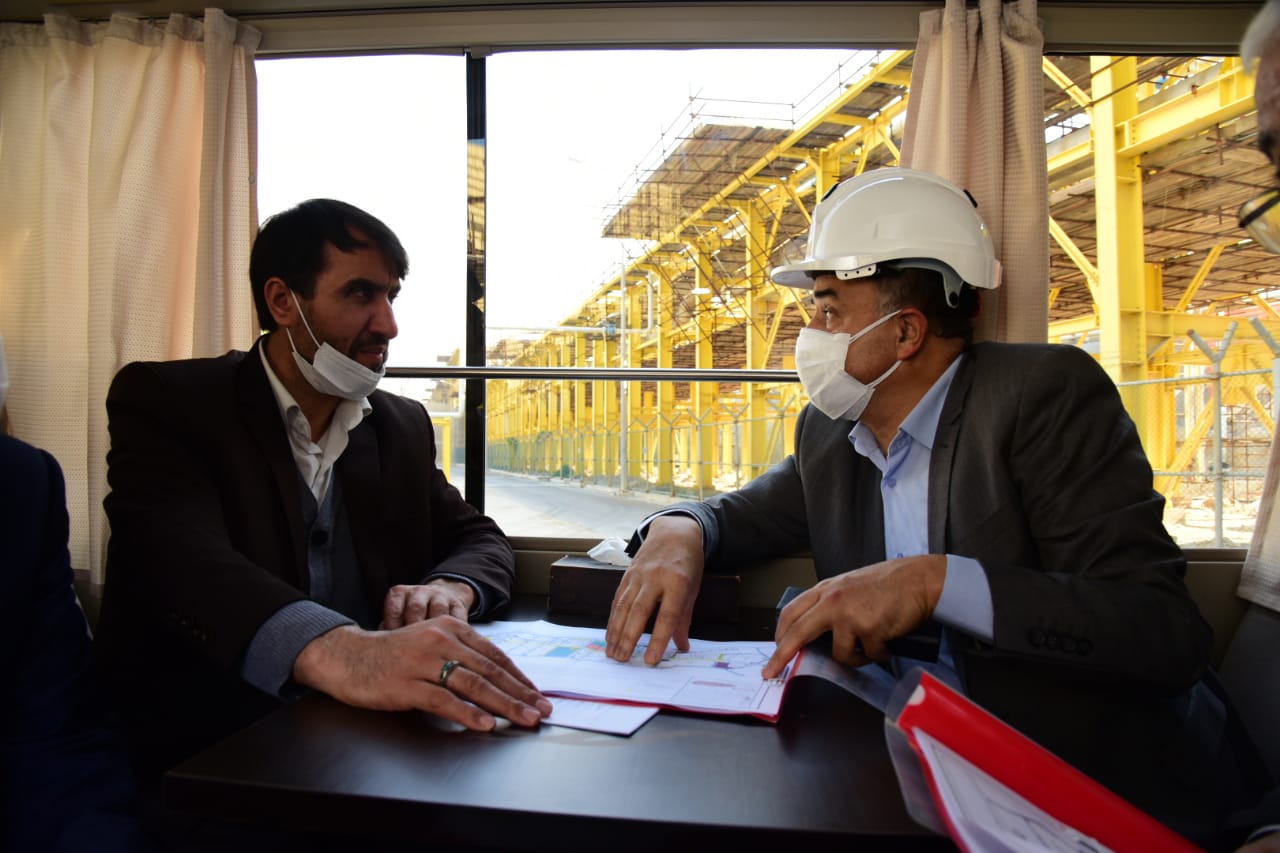 بازدید میدانی معاون وزیر نفت و مدیرعامل شرکت ملی صنایع پتروشیمی از طرح ها و مجتمع های پتروشیمی عسلویه/ 24 دی 1400 3