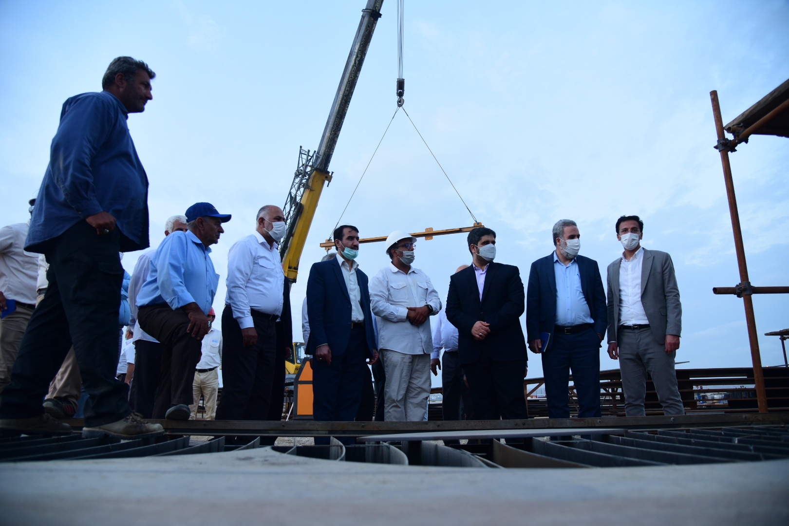 معاون وزیر نفت و مدیرعامل شرکت ملی صنایع پتروشیمی با سفر به چابهار از شهرک پتروشیمی مکران بازدید کرد 11