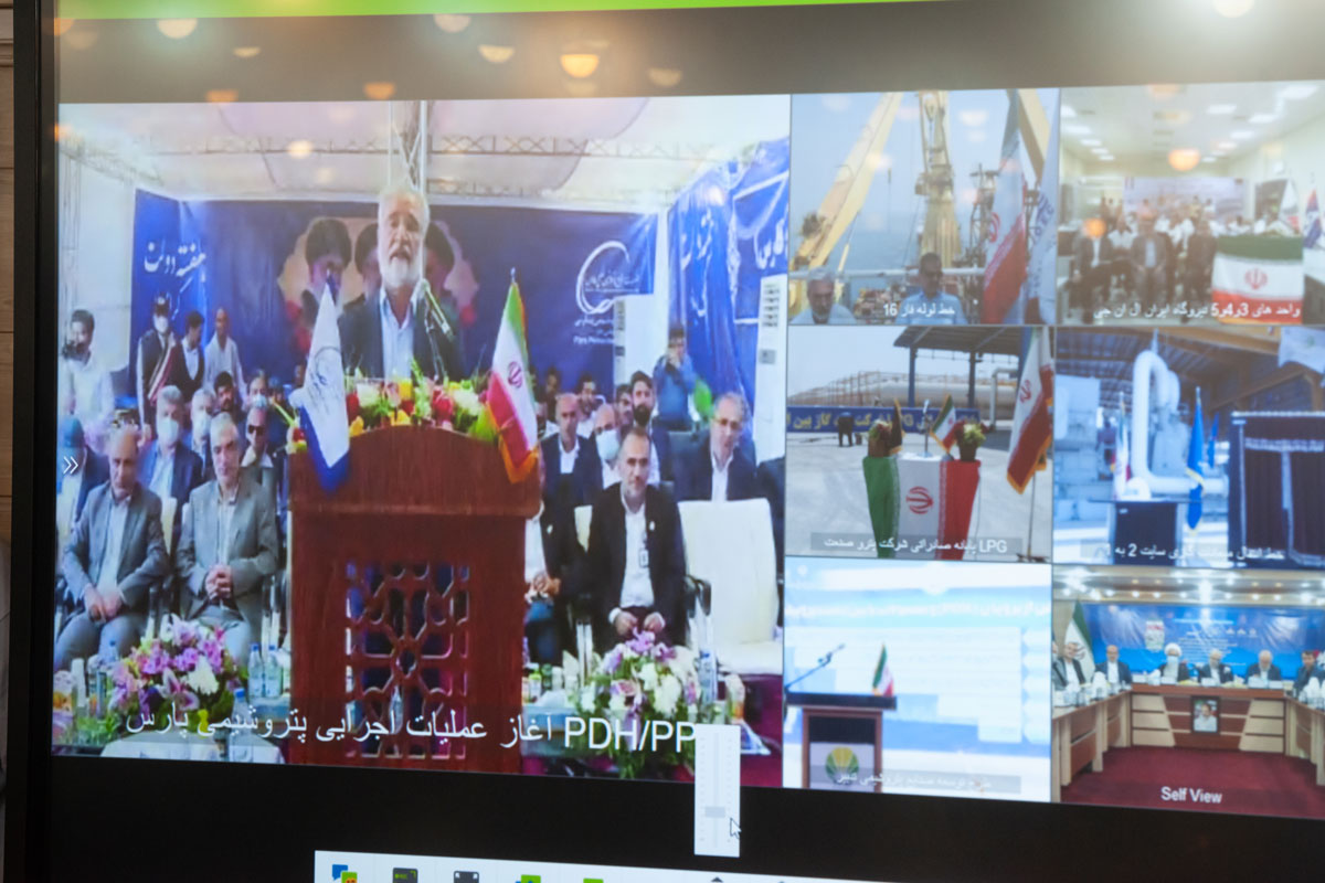 آیین آغاز عملیات اجرایی طرح‌های PDH پتروشیمی پارس و پالایش پارسیان سپهر و بازدید از کشتی لوله گذاری "سی مَستر" به مناسبت هفته دولت 9