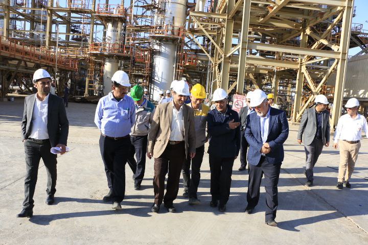 بازدید معاون وزیر نفت و مدیر عامل شرکت ملی صنایع پتروشیمی از شرکت پالایش گاز هویزه خلیج فارس 6