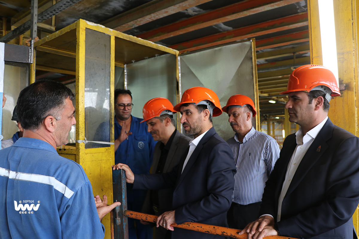 بازدید معاون وزیر نفت و مدیرعامل شرکت ملی صنایع پتروشیمی از پتروشیمی شیراز 3